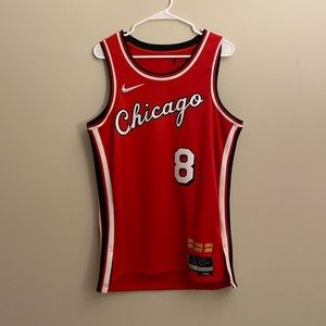 NBA Chicago Bulls Zach Lavine City Edition M 75th Anniversary #8 *RARE*